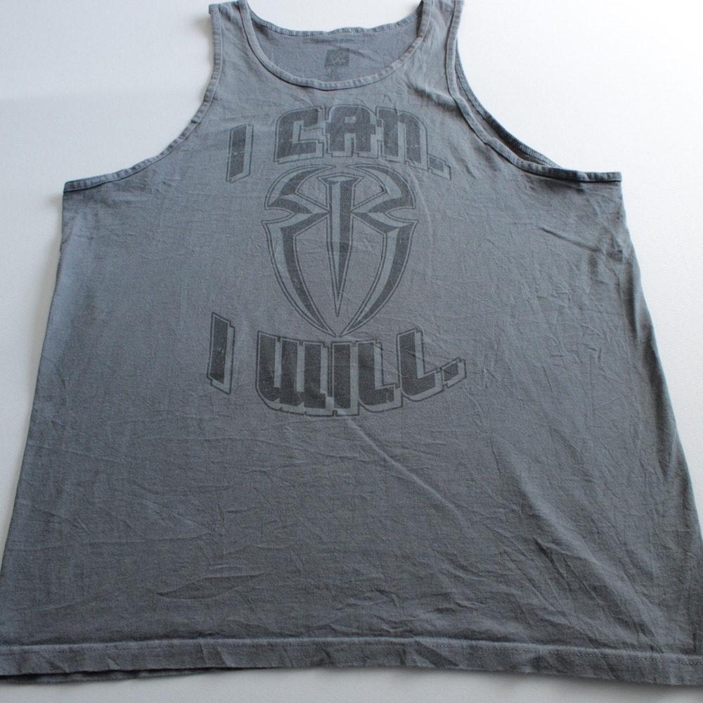 WWE Roman Reigns Believe That Tank Top Gray XL Wrestling Shirt Street Workout